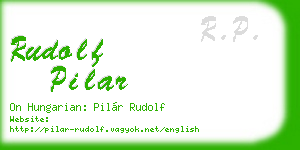 rudolf pilar business card